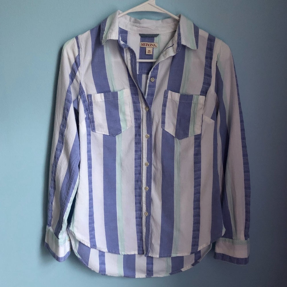 Merona Stripe Button Down Shirt